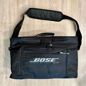 Bose Acoustic Wave Music System II CD 3000 Black Carrying Case Travel Bag Zipper